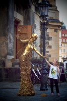 Dresden, beautiful street performer
