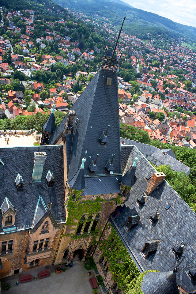 View from Wernigerode's Castle