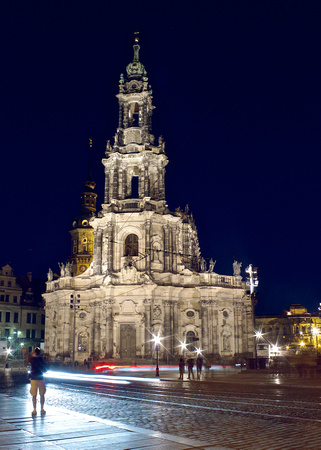 Dresden at Night, Cathedral of the Holy Trinity