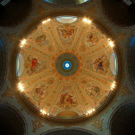 Inside the Dome of Church of Our Lady, Dresden