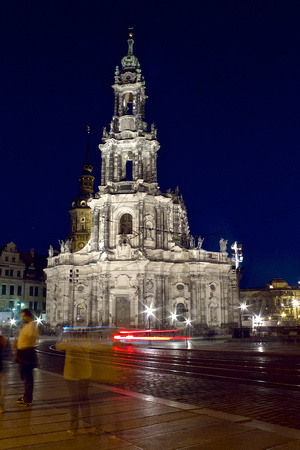 Dresden at night,