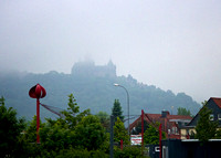 The Castle viewed through the clouds/fog from Miniature Park
